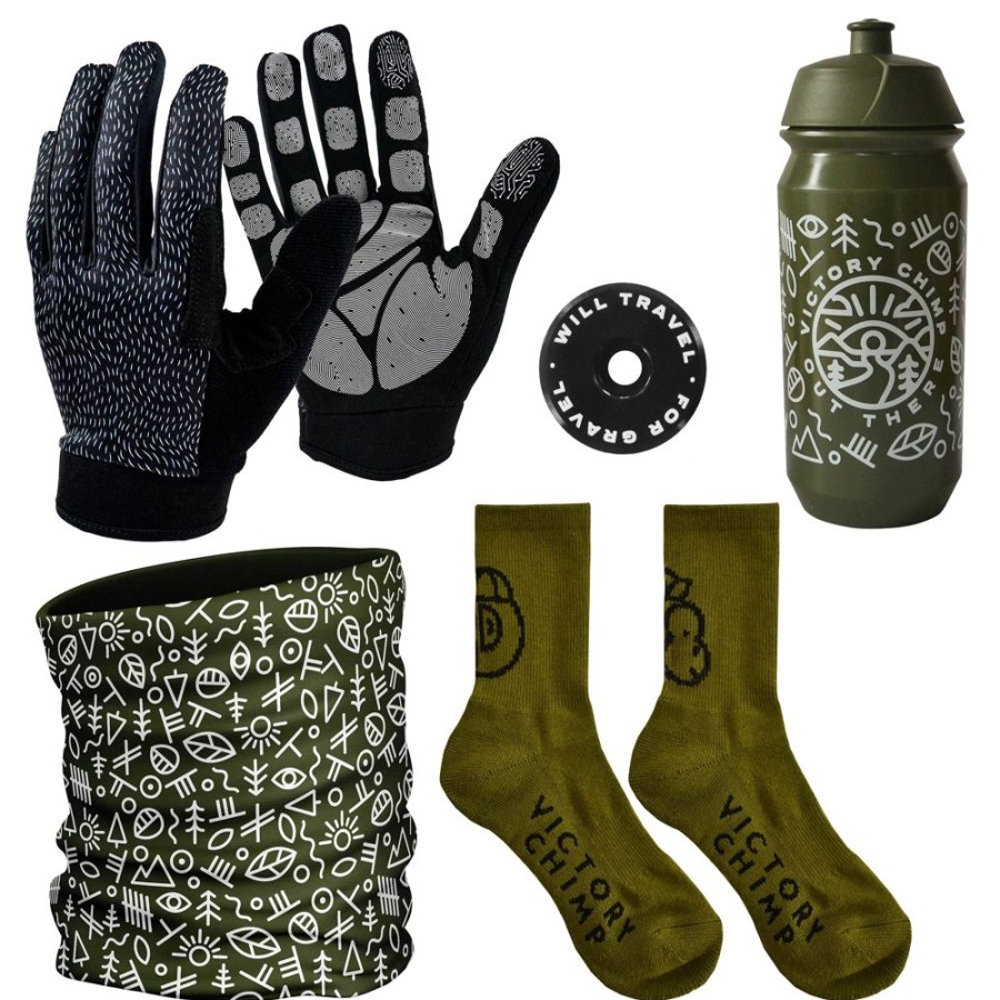 For The Bike Victory Chimp | Gravel Grinder Bundle (Olive)