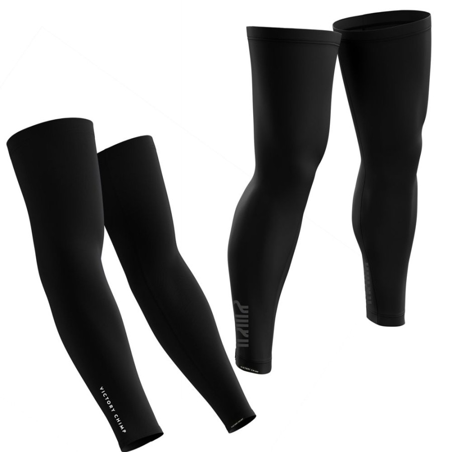 Men'S Victory Chimp Arm & Leg Warmers | Imbolc Arm & Leg Warmers Bundle (Black)