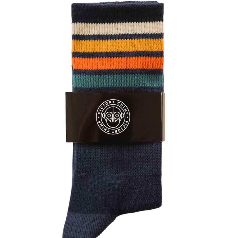 Men'S Victory Chimp Socks | Merino Wool Socks (Stampen Stripes)