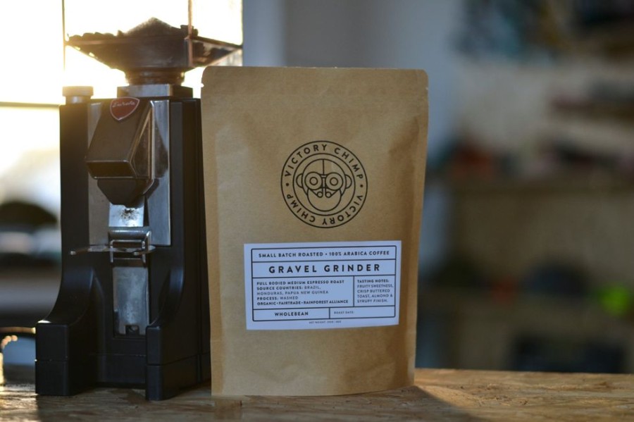 For The Home Victory Chimp | Victory Chimp Coffee + Enamel Mug Bundle (Gravel Grinder Blend)