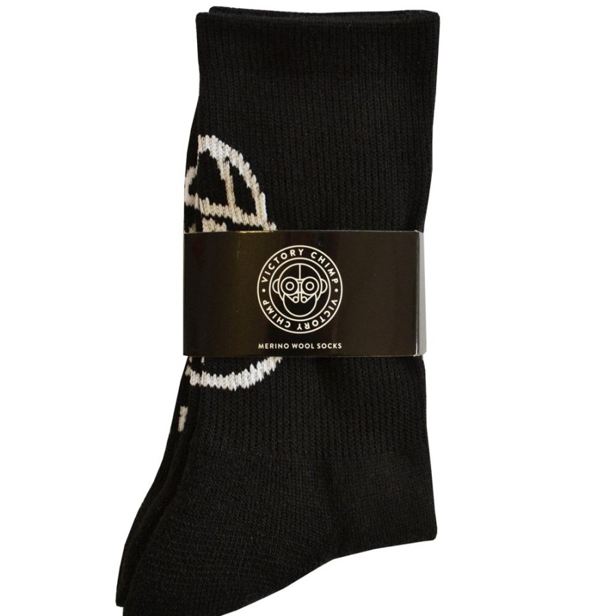 Men'S Victory Chimp Socks | Chimpeur Merino Wool Winter Socks (Gorilla Black)