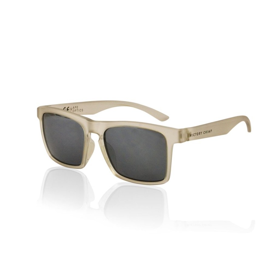 Men'S Victory Chimp Sunglasses | A.P.E. Optics Claro Sunglasses (Matte Snow W/ Smoke Lens)