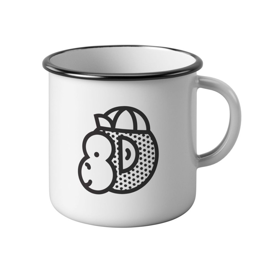 For The Home Victory Chimp | Victory Chimp Enamel Mug (White)