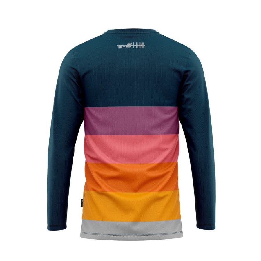 Men'S Victory Chimp Jerseys | Out There Ls Trail Shirt 2 Sunset