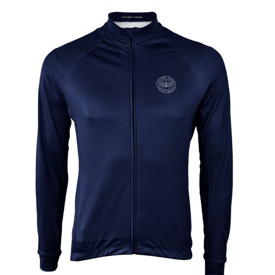 Men'S Victory Chimp Jerseys | Signature Men'S Long Sleeve Thermal Jersey Navy