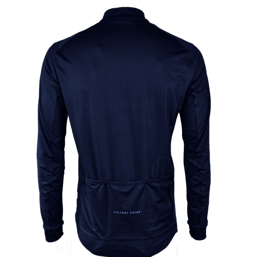 Men'S Victory Chimp Jerseys | Signature Men'S Long Sleeve Thermal Jersey Navy