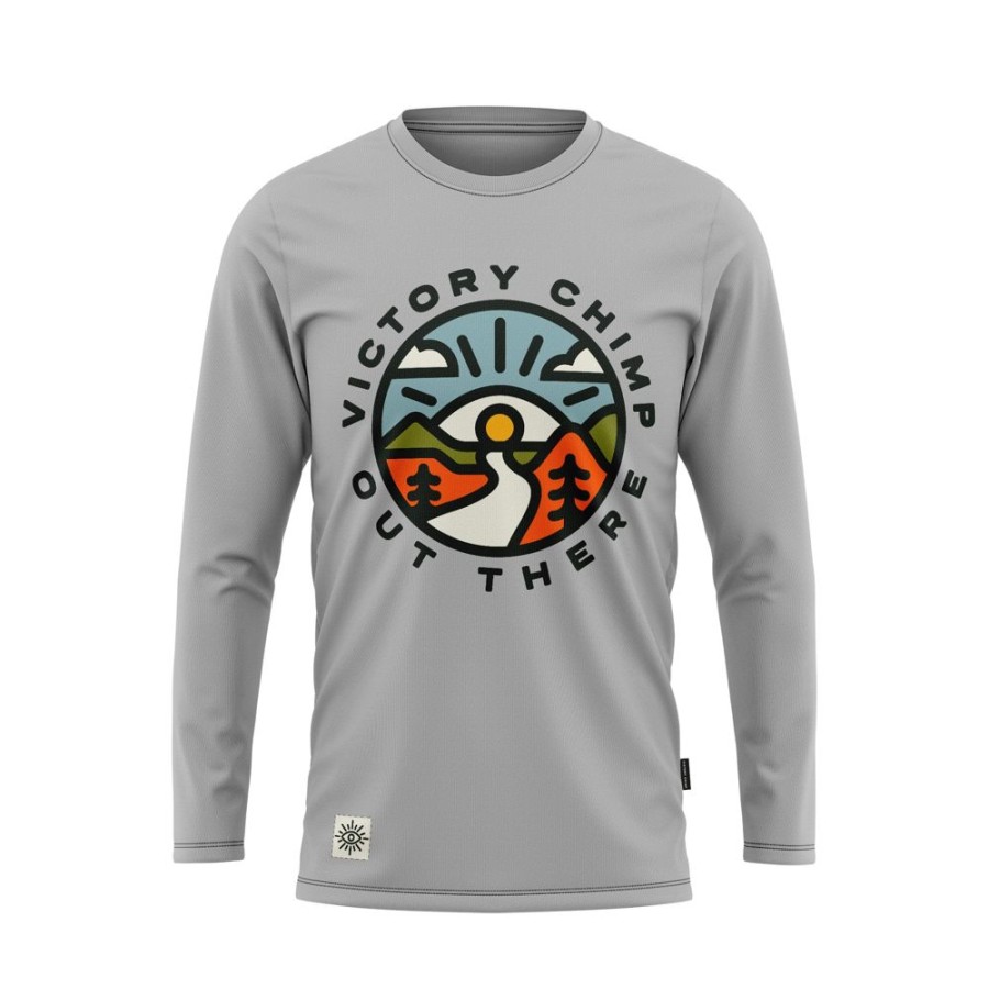 Men'S Victory Chimp Jerseys | Out There Ls Trail Shirt 2 Grey