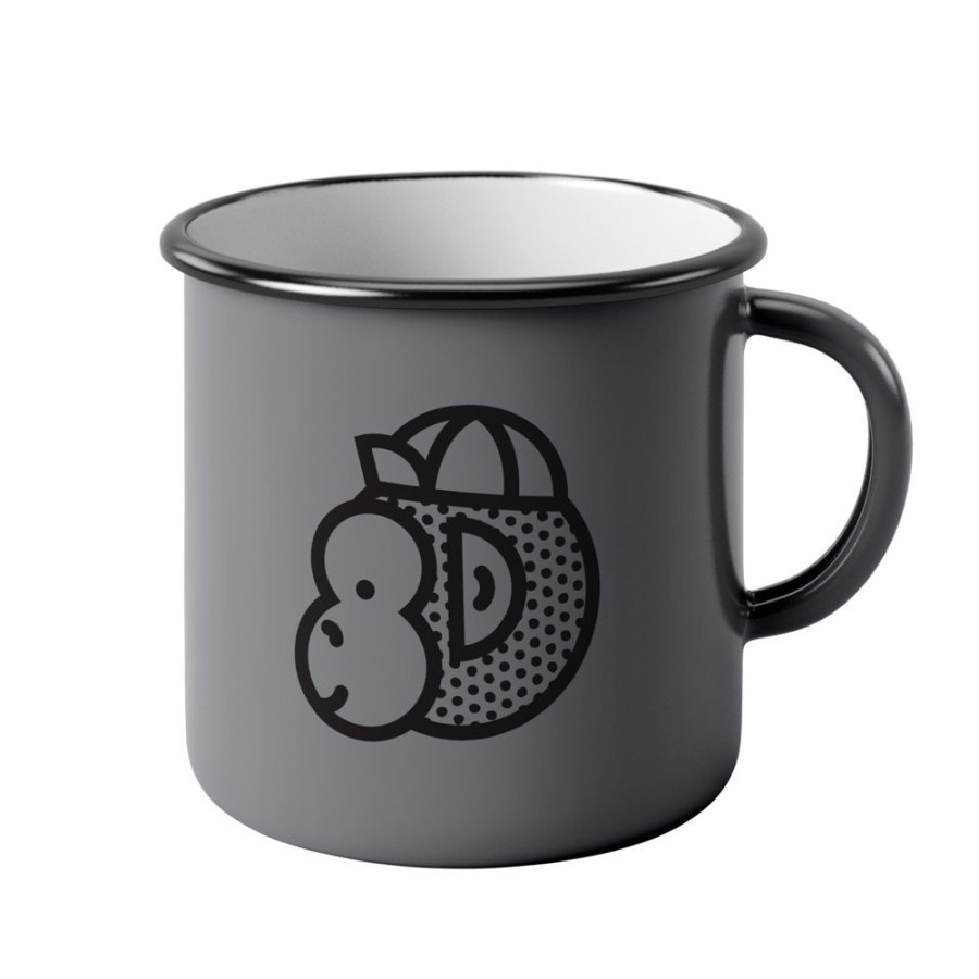 For The Home Victory Chimp | Victory Chimp Enamel Mug (Grey)