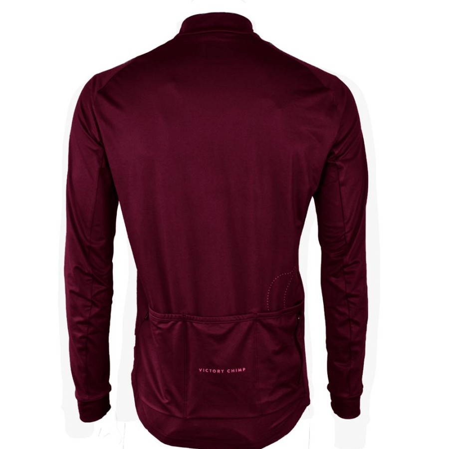 Women'S Victory Chimp Jerseys | Signature Women'S Long Sleeve Thermal Jersey Burgundy