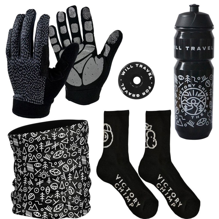 For The Bike Victory Chimp | Gravel Grinder Bundle (Black)