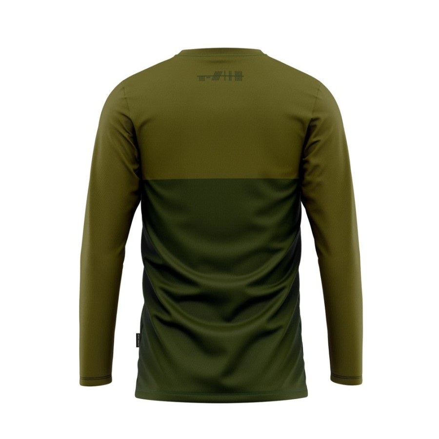 Men'S Victory Chimp Jerseys | Out There Ls Trail Shirt 2 Forest Fade