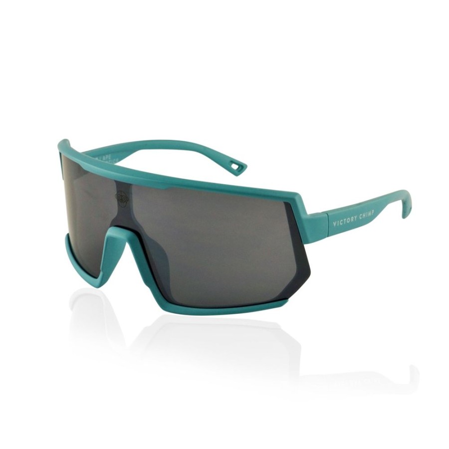 Men'S Victory Chimp Sunglasses | A.P.E. Optics Vega Sunglasses (Matte Teal W/ Smoke Lens)