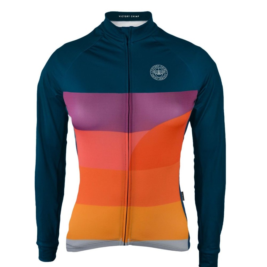 Women'S Victory Chimp Jerseys | Sunset Women'S Long Sleeve Thermal Jersey