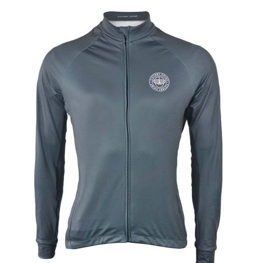 Women'S Victory Chimp Jerseys | Signature Women'S Long Sleeve Thermal Jersey Slate Grey