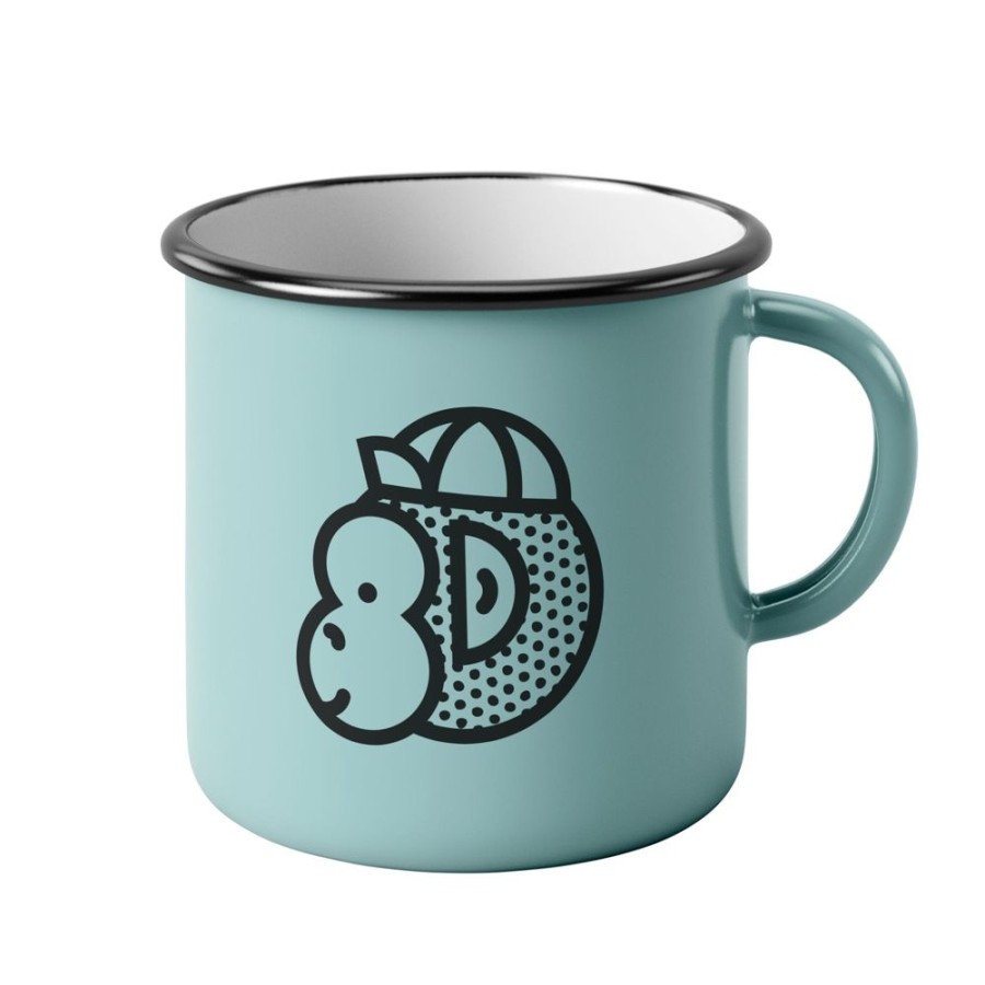 For The Home Victory Chimp | Victory Chimp Enamel Mug (Light Blue)