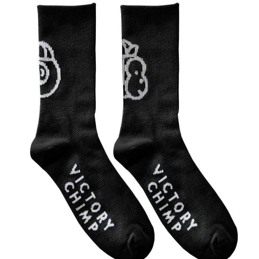 Men'S Victory Chimp Socks | Signature Chimpeur High Top Socks (Black)