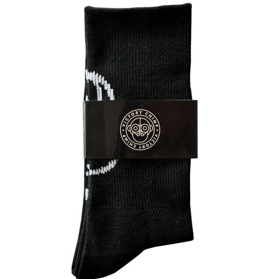 Men'S Victory Chimp Socks | Signature Chimpeur High Top Socks (Black)