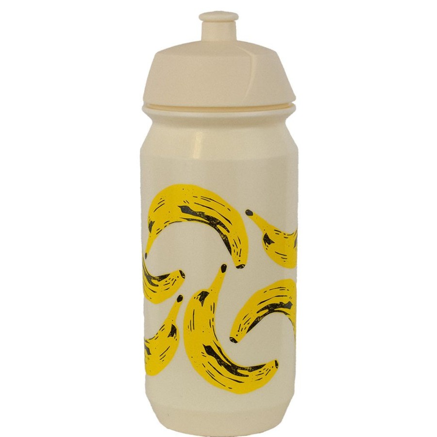 For The Bike Victory Chimp | Banana Water Bottle (Off White)