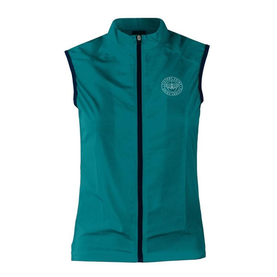 Women'S Victory Chimp Gilets | Women'S Signature Packable Gilet (Teal)