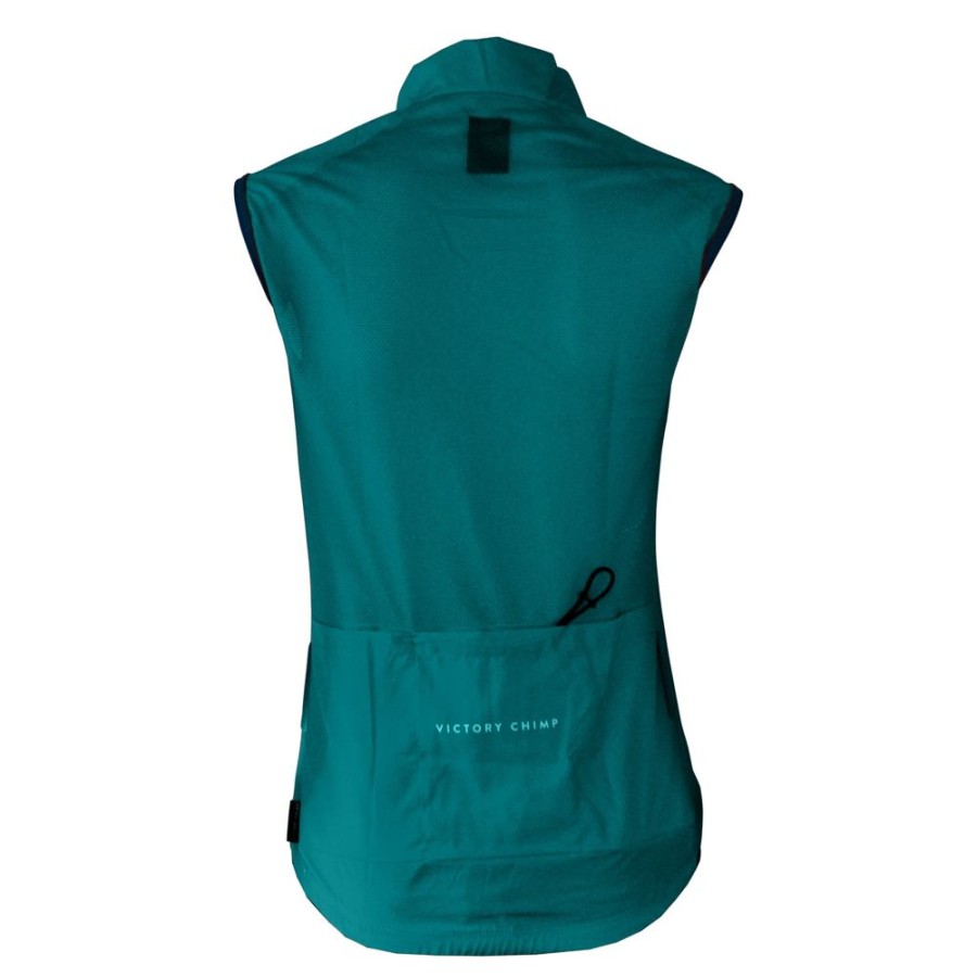 Women'S Victory Chimp Gilets | Women'S Signature Packable Gilet (Teal)