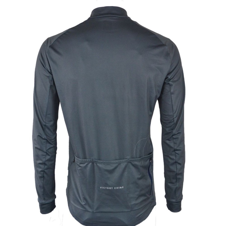 Men'S Victory Chimp Jerseys | Signature Men'S Long Sleeve Thermal Jersey Slate Grey