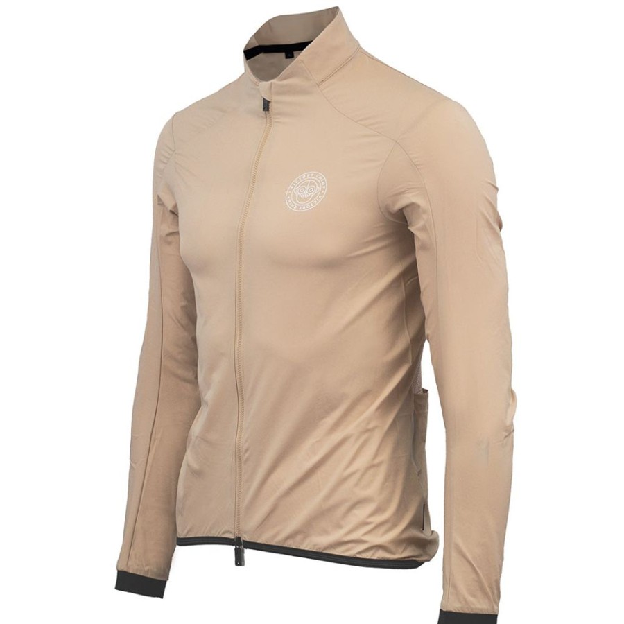 Men'S Victory Chimp Jackets | Signature Packable Wind Jacket (Sand)