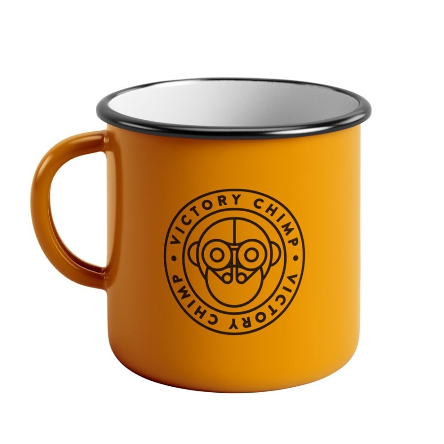 For The Home Victory Chimp | Victory Chimp Enamel Mug (Yellow)