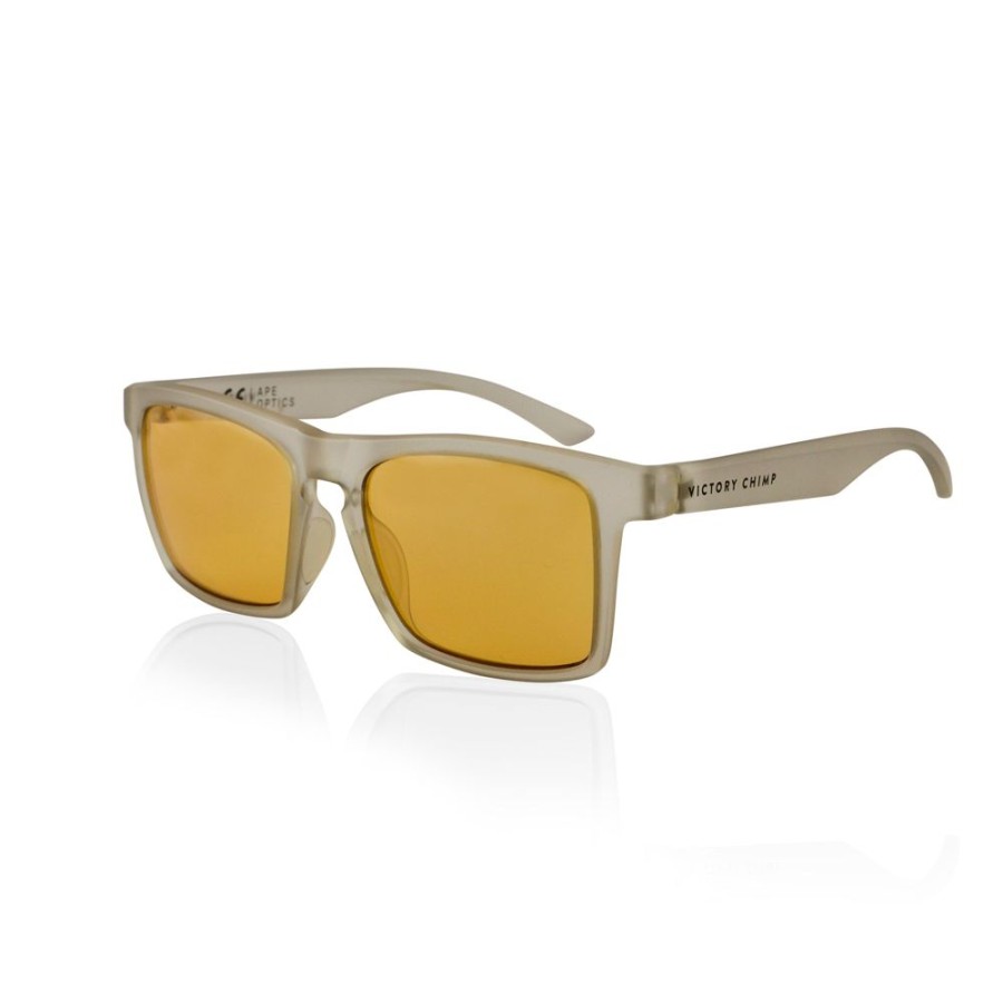 Men'S Victory Chimp Sunglasses | A.P.E. Optics Claro Sunglasses (Matte Snow W/ Bronze Lens)