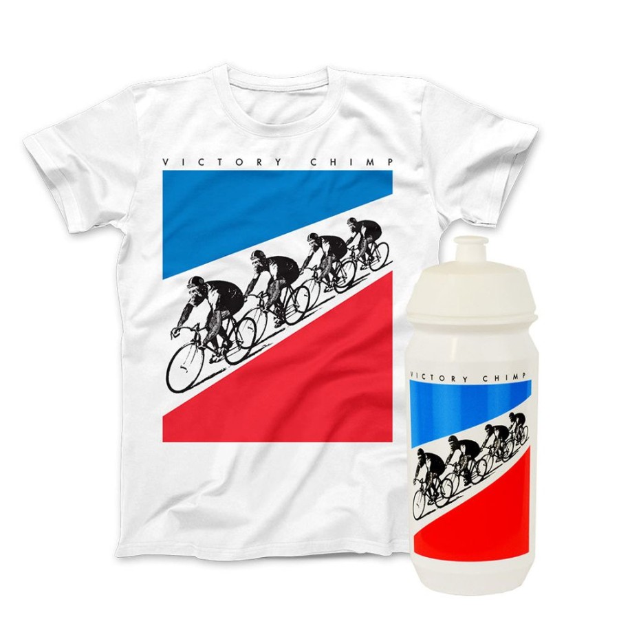 For The Bike Victory Chimp | Tour De Singe Tee & Bottle Bundle