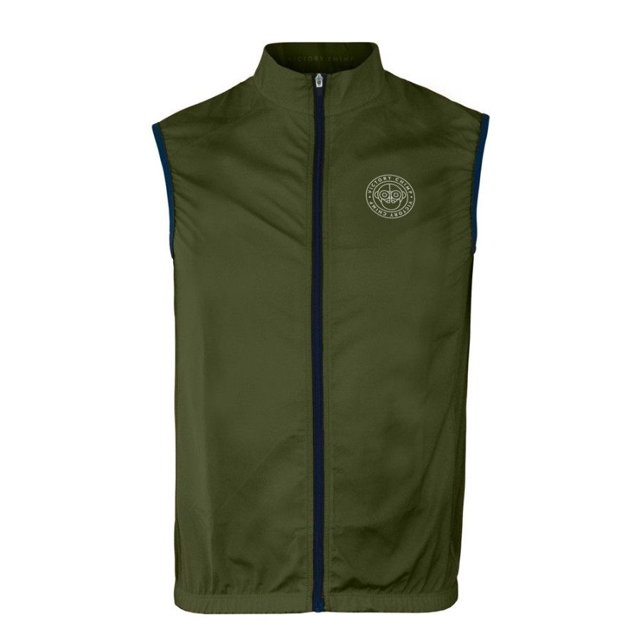 Men'S Victory Chimp Gilets | Men'S Signature Packable Gilet (Olive Green)