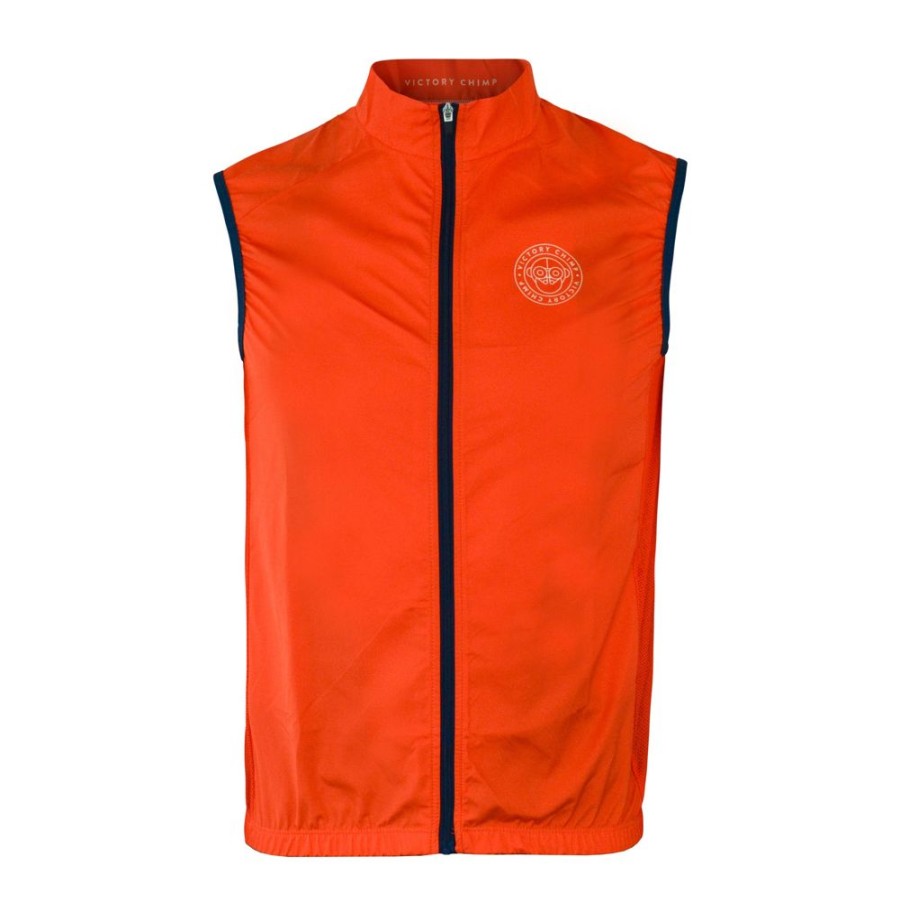 Men'S Victory Chimp Gilets | Men'S Signature Packable Gilet (Orange)