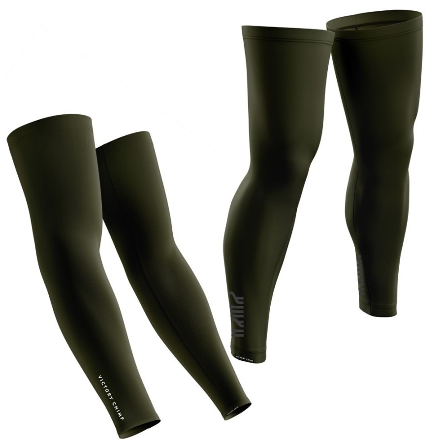 Men'S Victory Chimp Arm & Leg Warmers | Imbolc Arm & Leg Warmers Bundle (Olive)