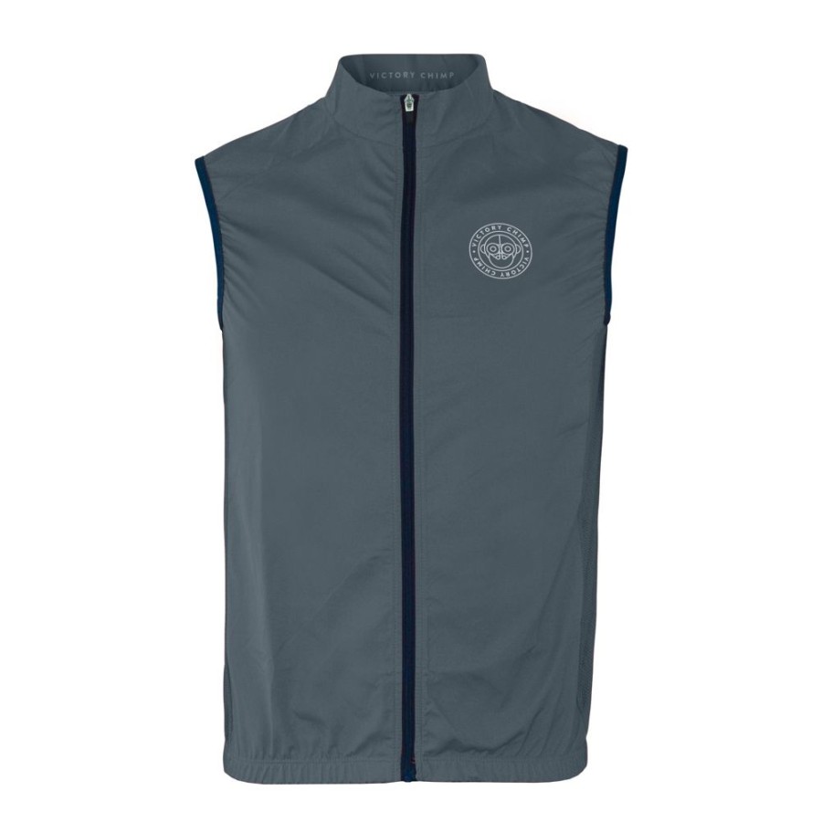 Men'S Victory Chimp Gilets | Men'S Signature Packable Gilet (Slate Grey)