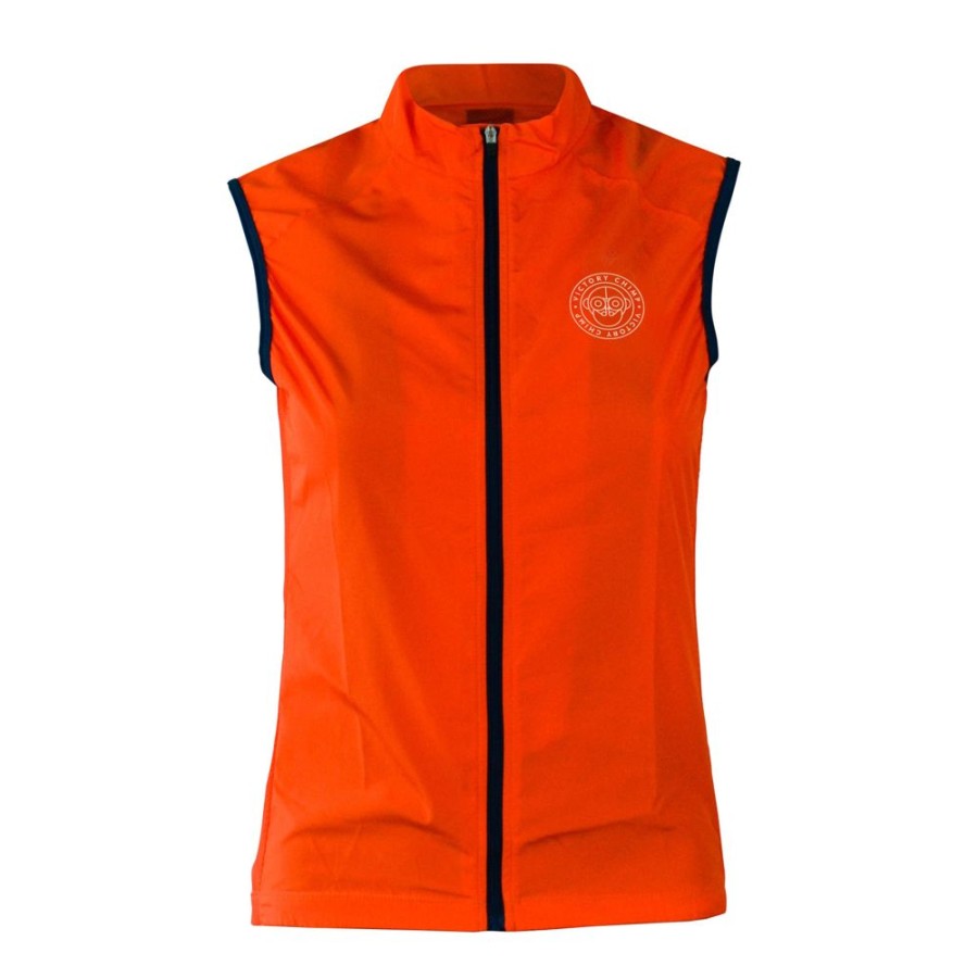 Women'S Victory Chimp Gilets | Women'S Signature Packable Gilet (Orange)