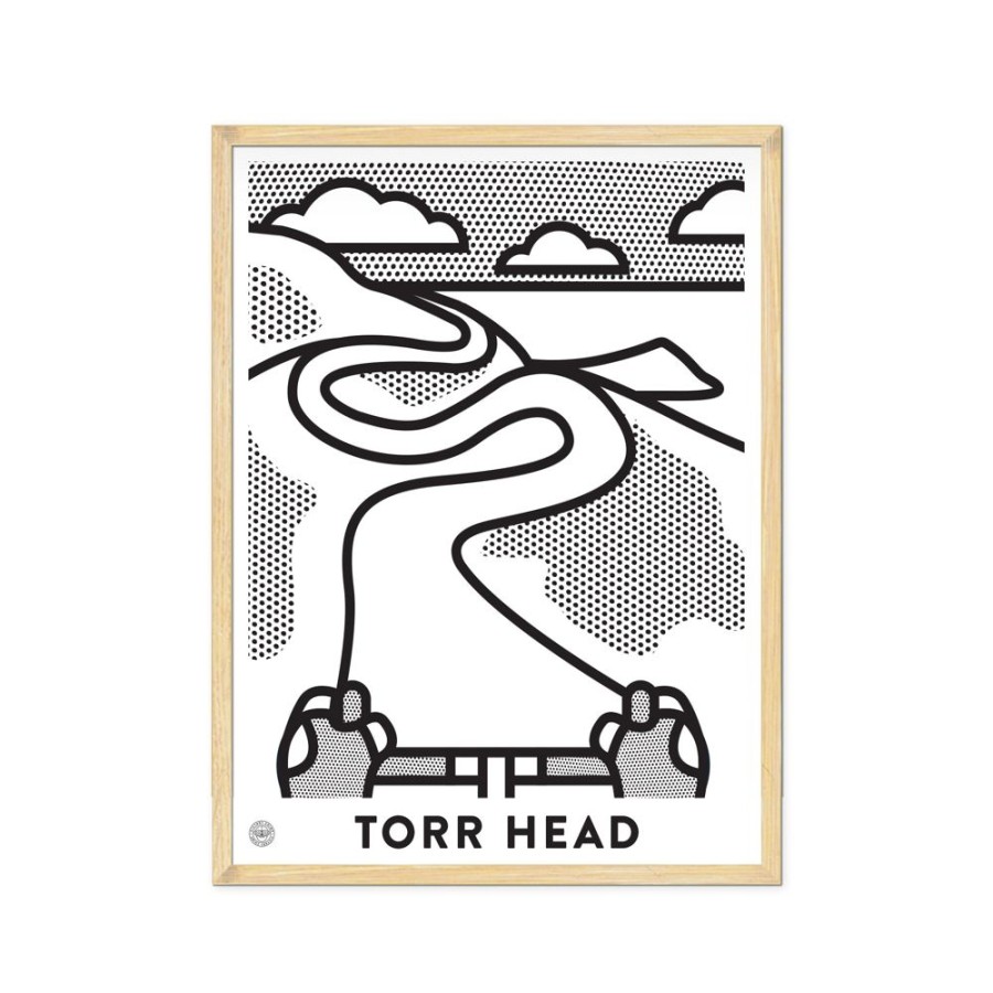 For The Home Victory Chimp | Up! Up! Up! Torr Head (Mono) Cycling Art Print