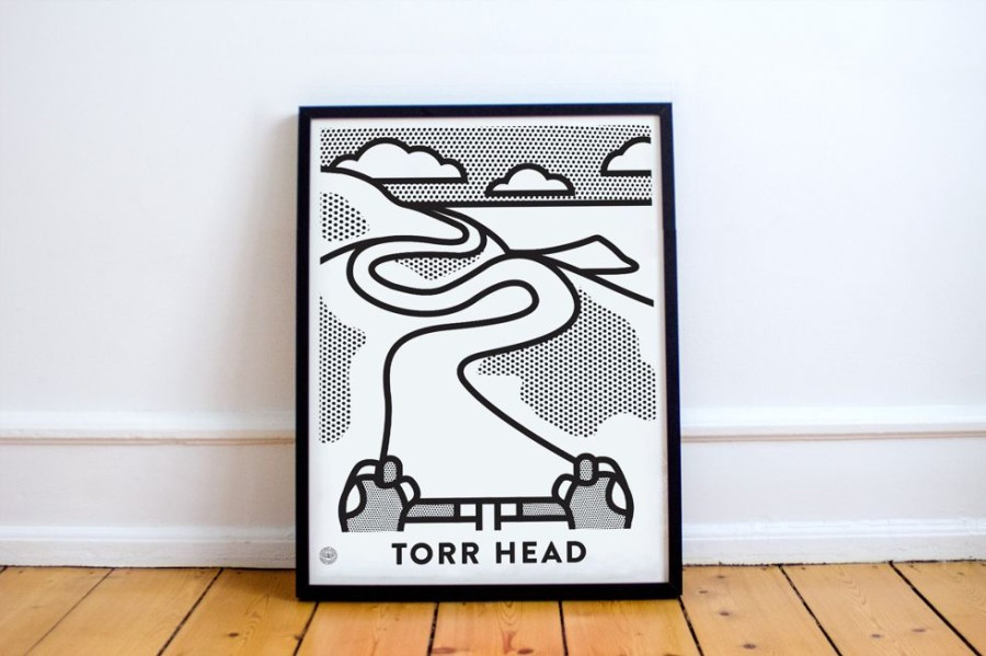 For The Home Victory Chimp | Up! Up! Up! Torr Head (Mono) Cycling Art Print