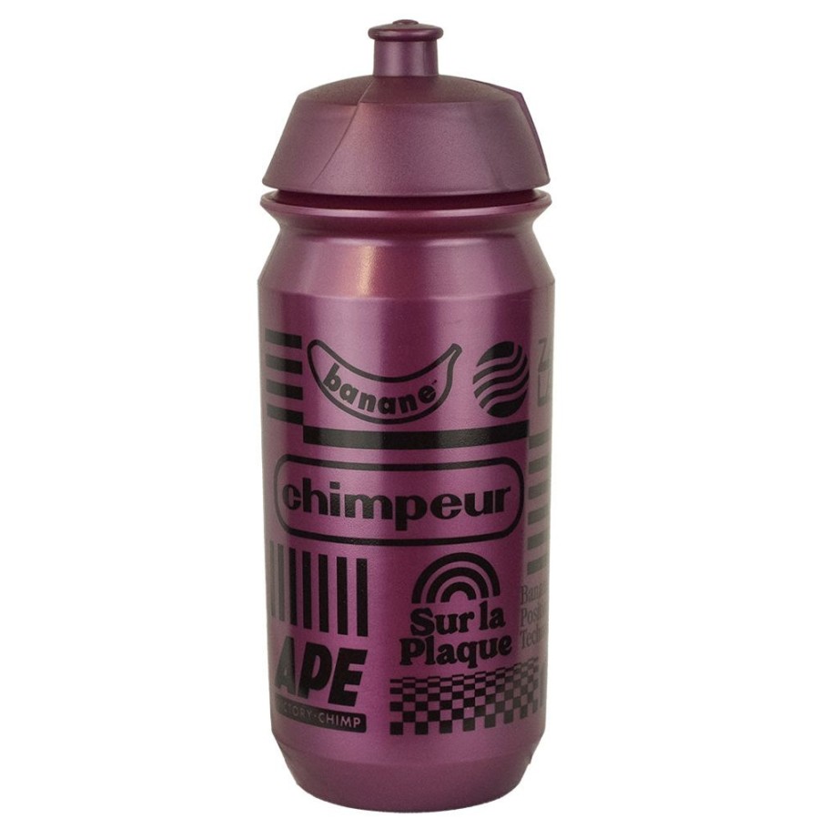 For The Bike Victory Chimp | Team Chimp Water Bottle (Metallic Plum)